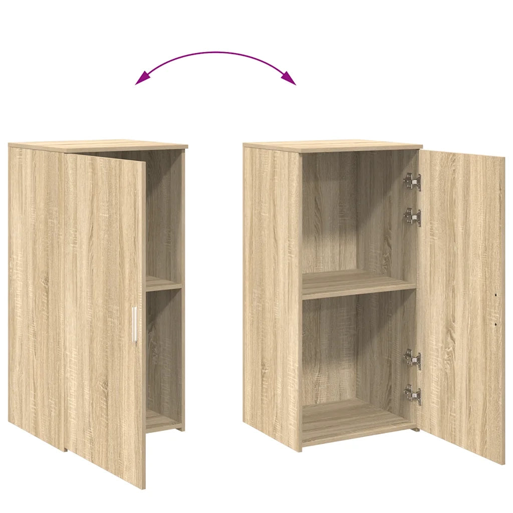 vidaXL Mobile Portaoggetti Rovere Sonoma 50x45x103,5 cm in Truciolato