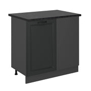 Mobile ad angolo cucina R-Line Antracite rustico/Antracite 86 cm, PL Antracite Vicco
