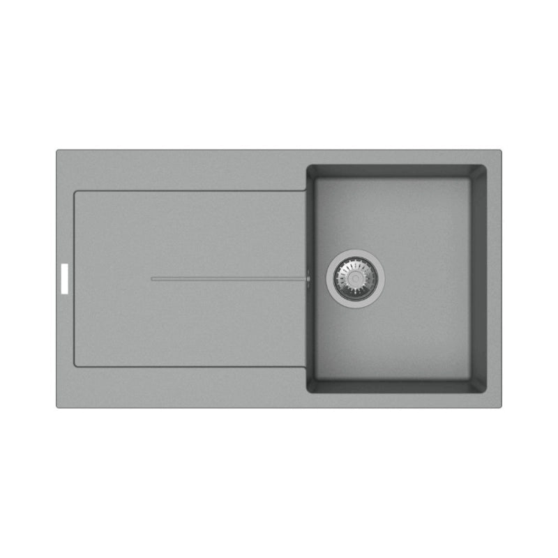 Enigma D100 lavello vasca e gocciolatoio croma EFFEZ