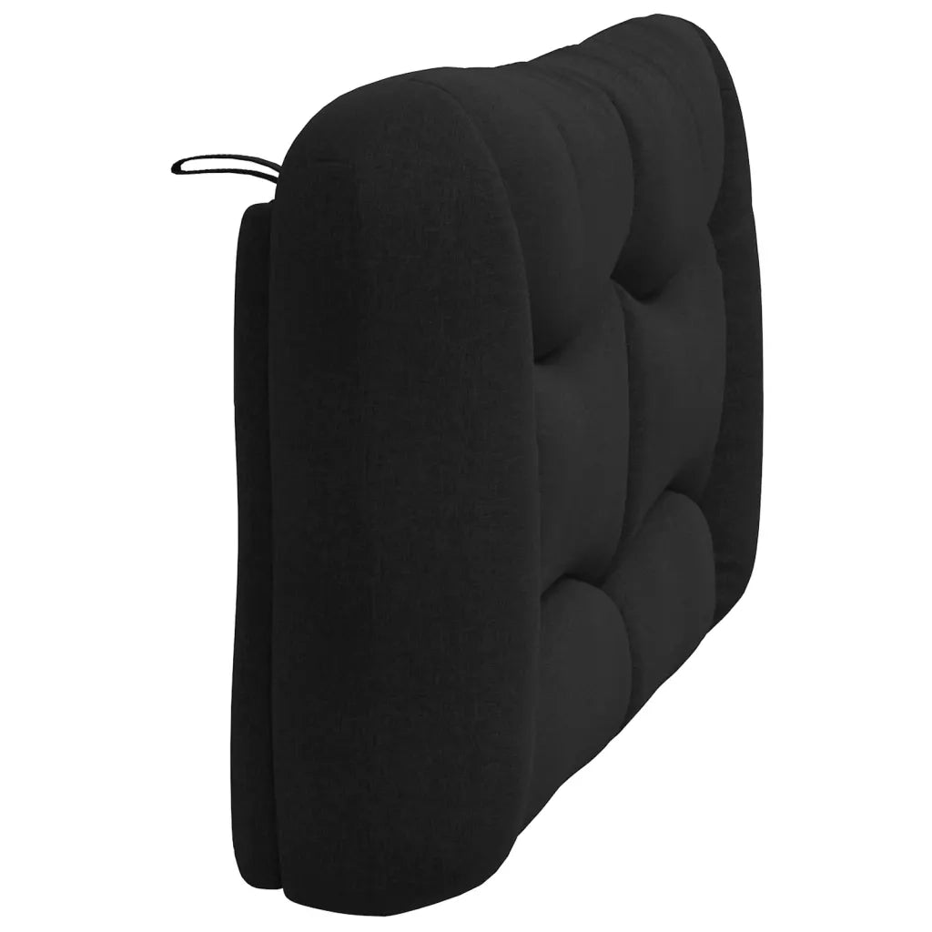 Cuscino Testiera Hvar Nero 140 cm in Tessuto CFW7488288