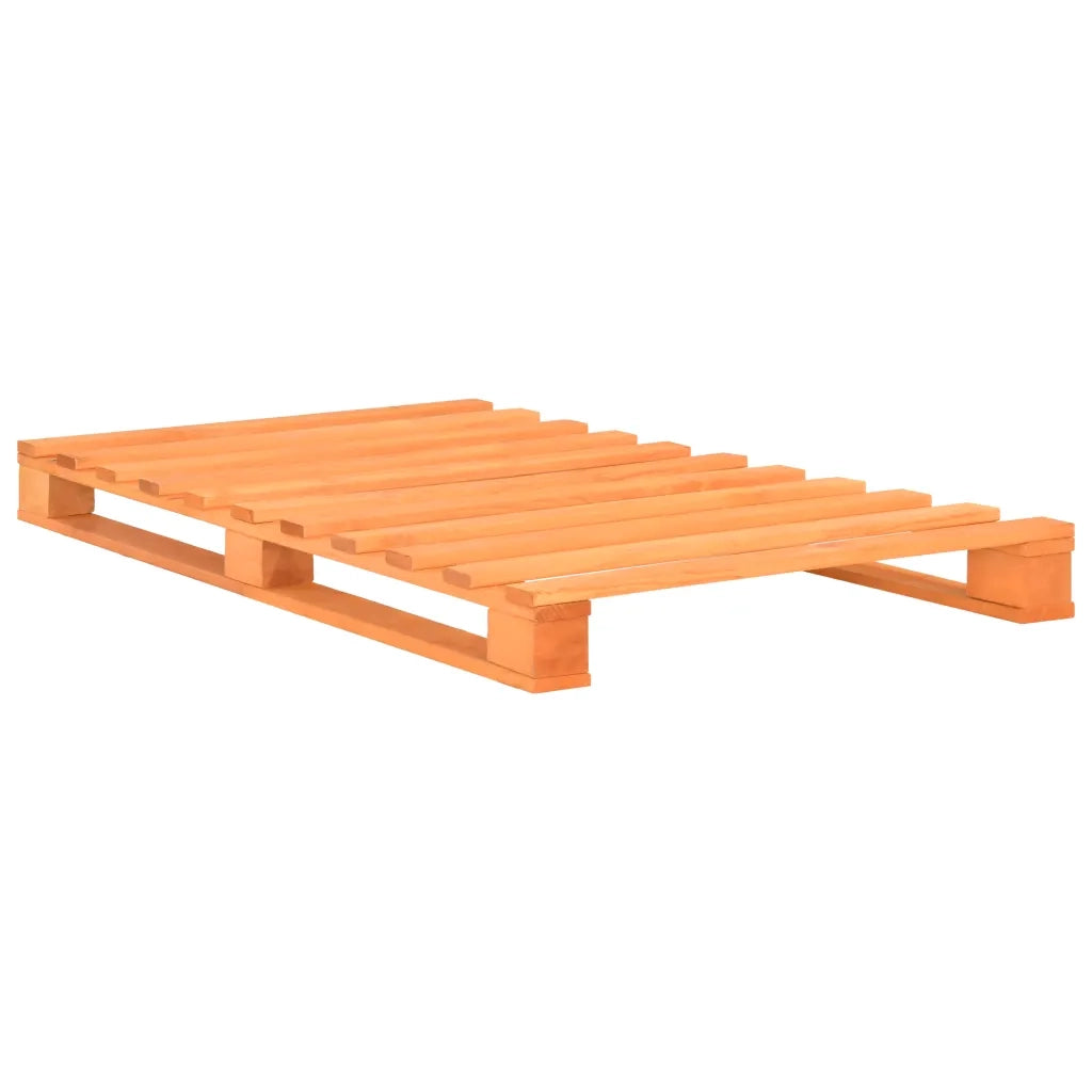 Giroletto in Pallet-Struttura Letto Marrone Legno Massello di Pino 90x200 cm