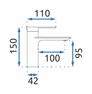 Rubinetto Da Lavabo Rea Storm Chrom Low