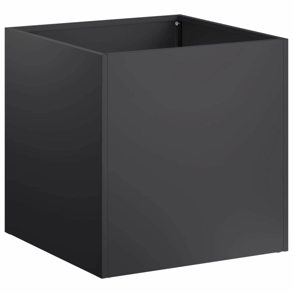 Vaso da giardino 2 pz Nero 25 x 25 x 25 cm 8004939