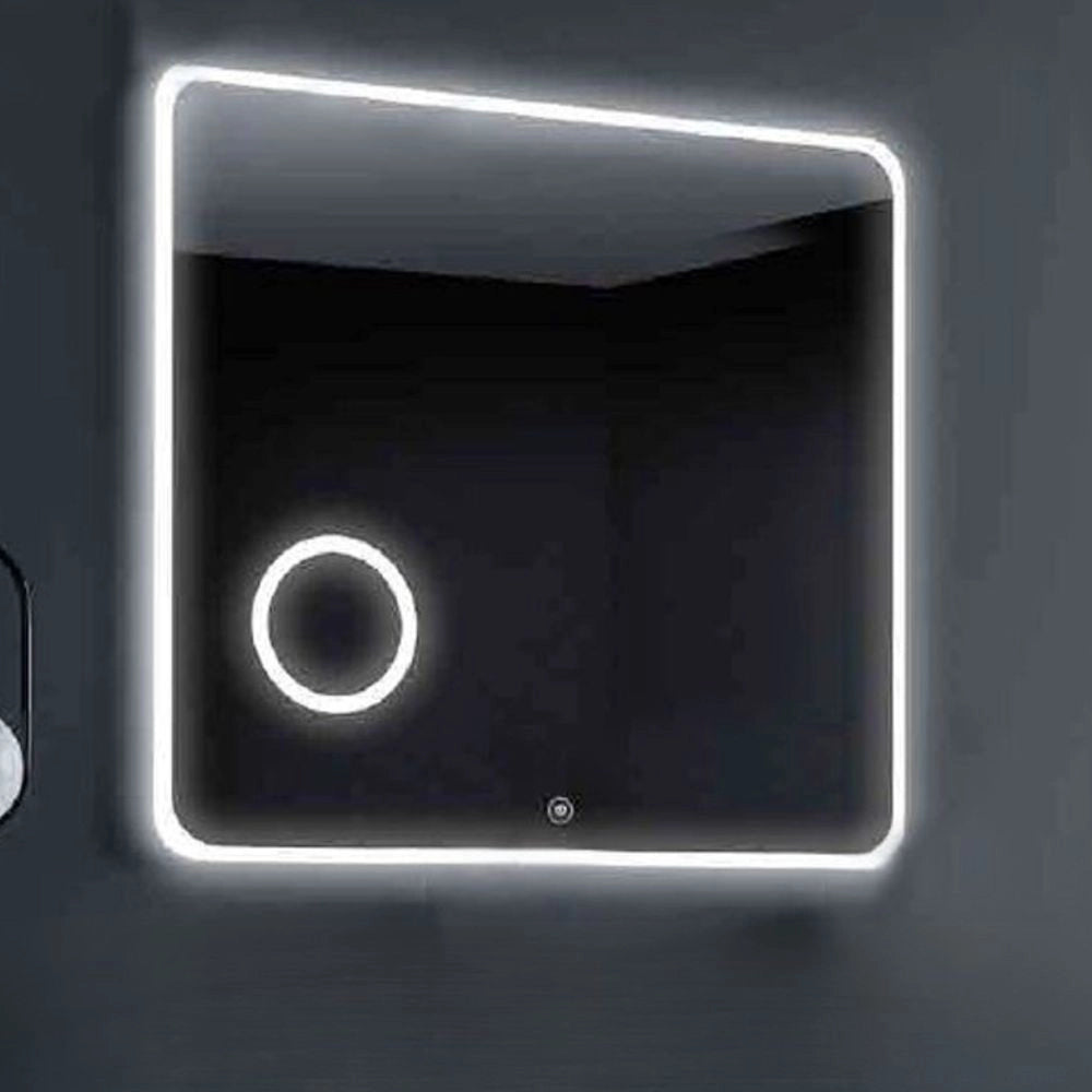 Specchio bagno illuminazione LED anti appannamento Hanoi 80x80: innovazione e stile per un bagno di design