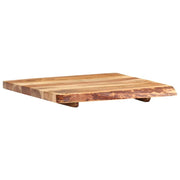Piano lavabo per bagno mensola sospesa mensola per lavabo piano lavabo 58 x 55 cm acacia 02_0003425