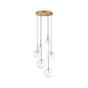 Lampada A Sospensione Equinoxe Sp6 Ottone Ideal-Lux