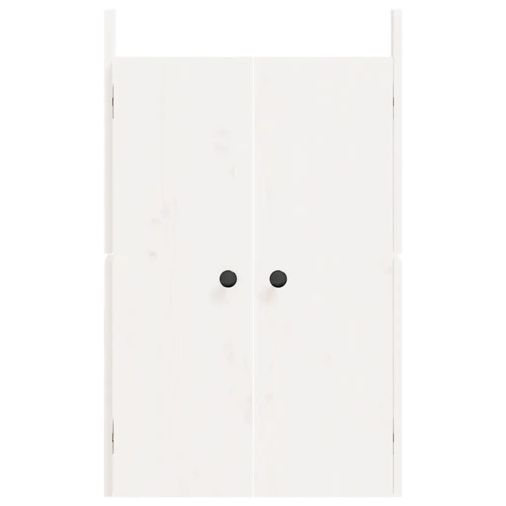 Ante da Cucina da Esterno MEPPEL Bianche 50x9x82 cm Legno Massello di Pino 832359