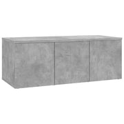 Mobile TV multimediale mensola TV credenza TV sala da pranzo soggiorno camera da letto 80 x 34 x 30 cm legno ingegnerizzato grigio 02_0026253
