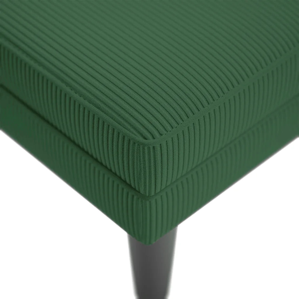 Sdraio con Cuscino Destro in Velluto a Coste Verde Scuro CFW6681603