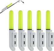 Set di pesca notturna - 5 pezzi di luce subacquea con lampada LED impermeabile, ideale per pesca in mare (verde)