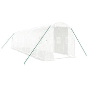 Serra con Telaio in Acciaio Bianco 16 m2 8x2x2 m CFW1608802