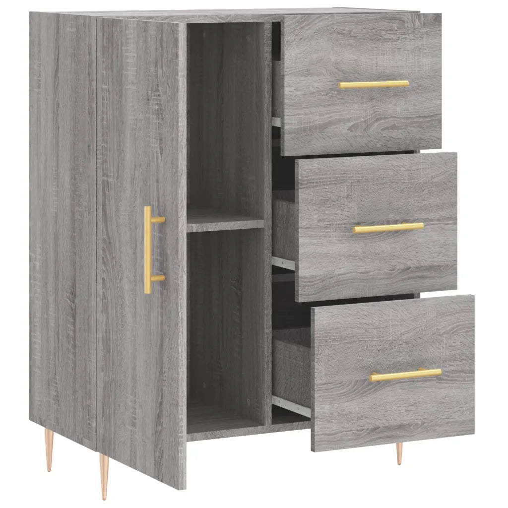 Credenza | Madia | Buffet da pranzo | Armadio da pranzo Grigio Sonoma 69,5x34x90 cm in Legno Multistrato