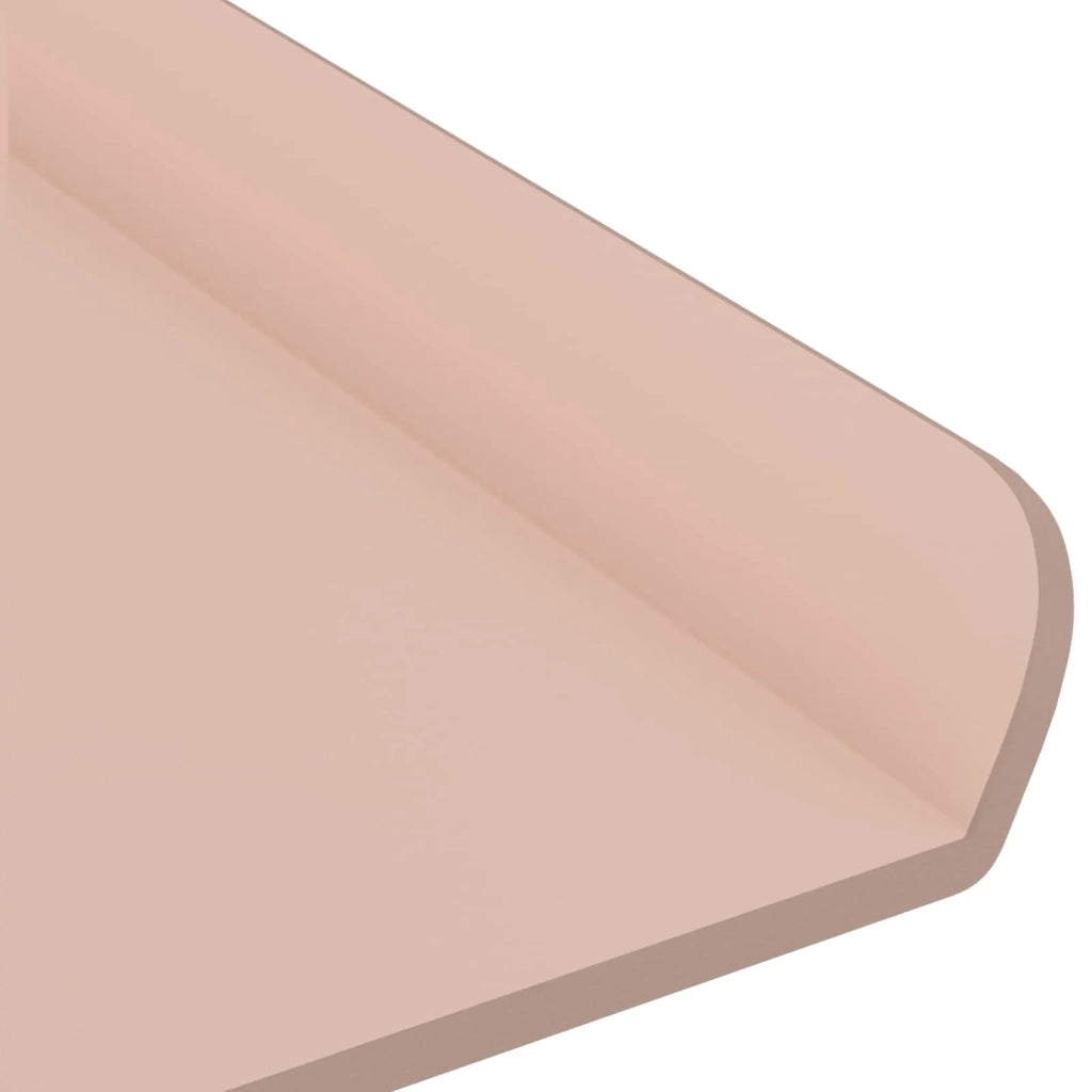 Mensola sospesa 3 pcs Rosa 40 x 9 x 2,5 cm Acciaio 8003931
