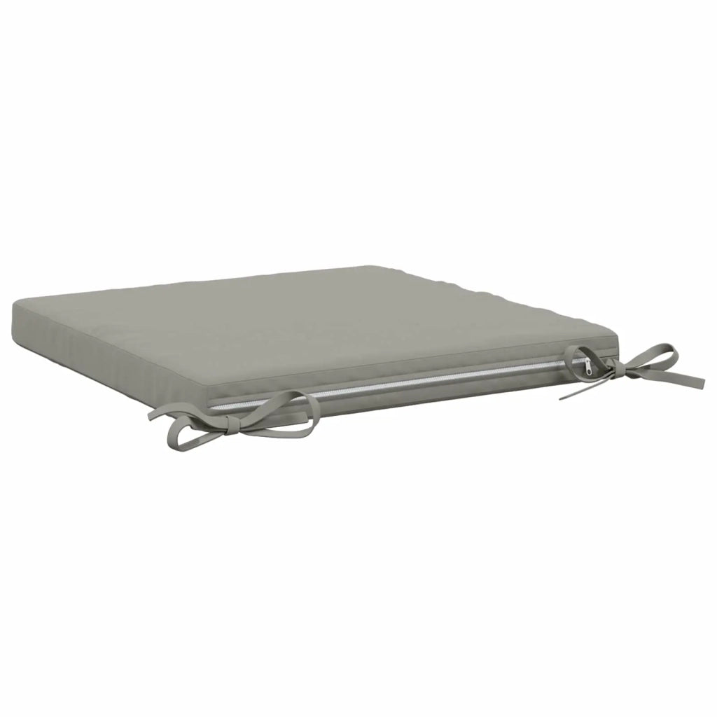 Cuscini per Sedia in 4 Pezzi SOEST 4 pz 100% Poliestere Grigio 944372
