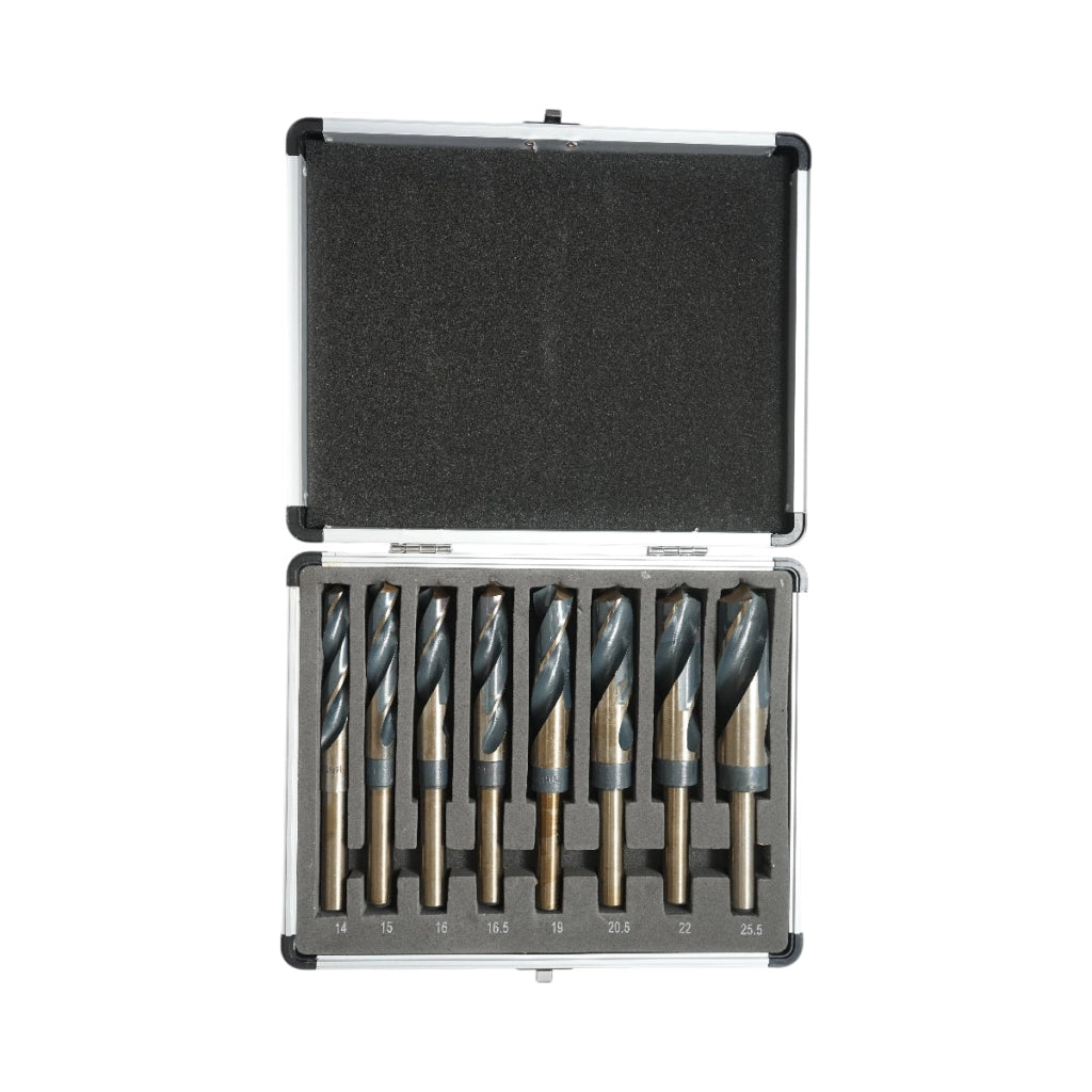 Set di 8 punte da trapano HSS grandi per metallo Breckner Germany