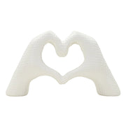 Scultura Mani, Bianco, Poliresina, 13,5x25x7,5 cm