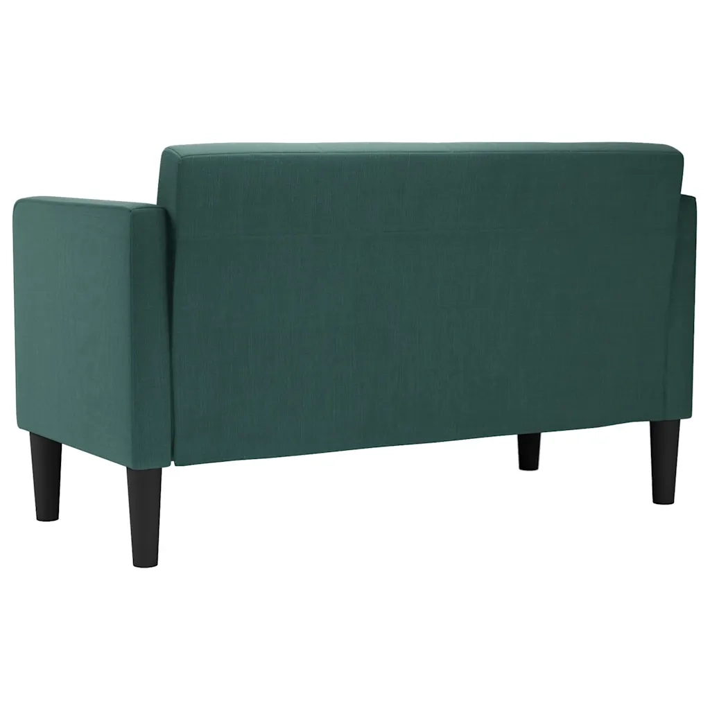 Divano Divanetto Verde Scuro 111 cm in Tessuto 4100563