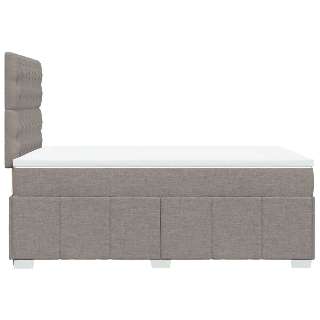Giroletto a Molle con Materasso Tortora 120x190 cm in Tessuto 3293918