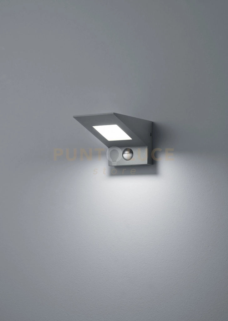 Applique esterno NELSON LED con sensore movimento ip54 h.10cm antracite 225369142