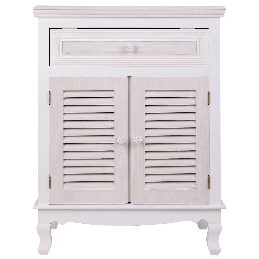 Mobile da ingresso in legno bianco 60x30x78h cm