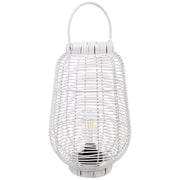 Lanterna in metallo e plastica con luce a batteria D25x39/50,5h cm