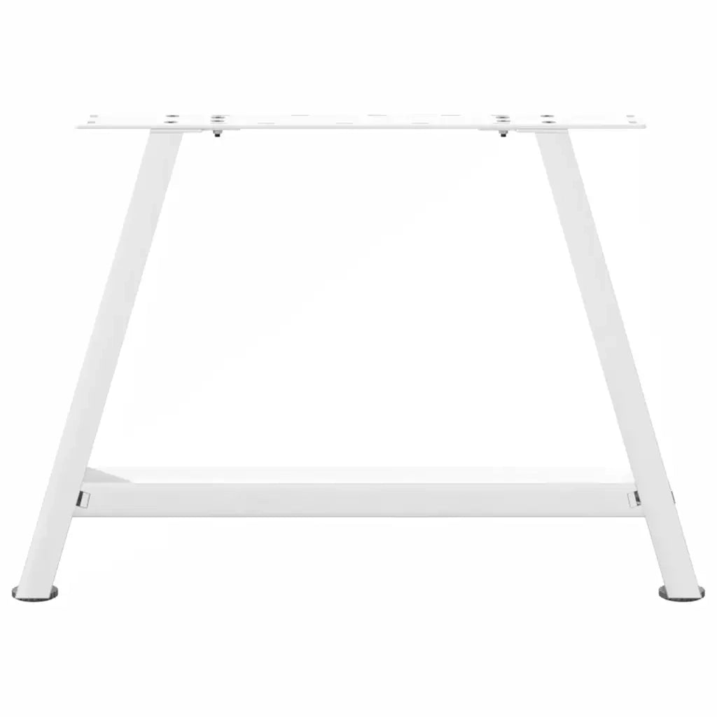 vidaXL Gambe per Tavolino da Caffè a Forma di A 2 pz Bianche 60x(42-43) cm Acciaio