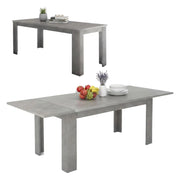 Tavolo per sala da pranzo Agenore, Made in Italy, Tavolo moderno con allunghe, Consolle allungabile, cm 160/210x90h75, Grigio Cenere