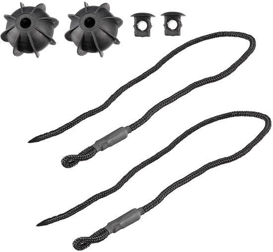 Supporto di fissaggio per bagagliaio in nylon - Compattabile e leggero - Nero - Nylon - Elevata elasticità - Adatto per