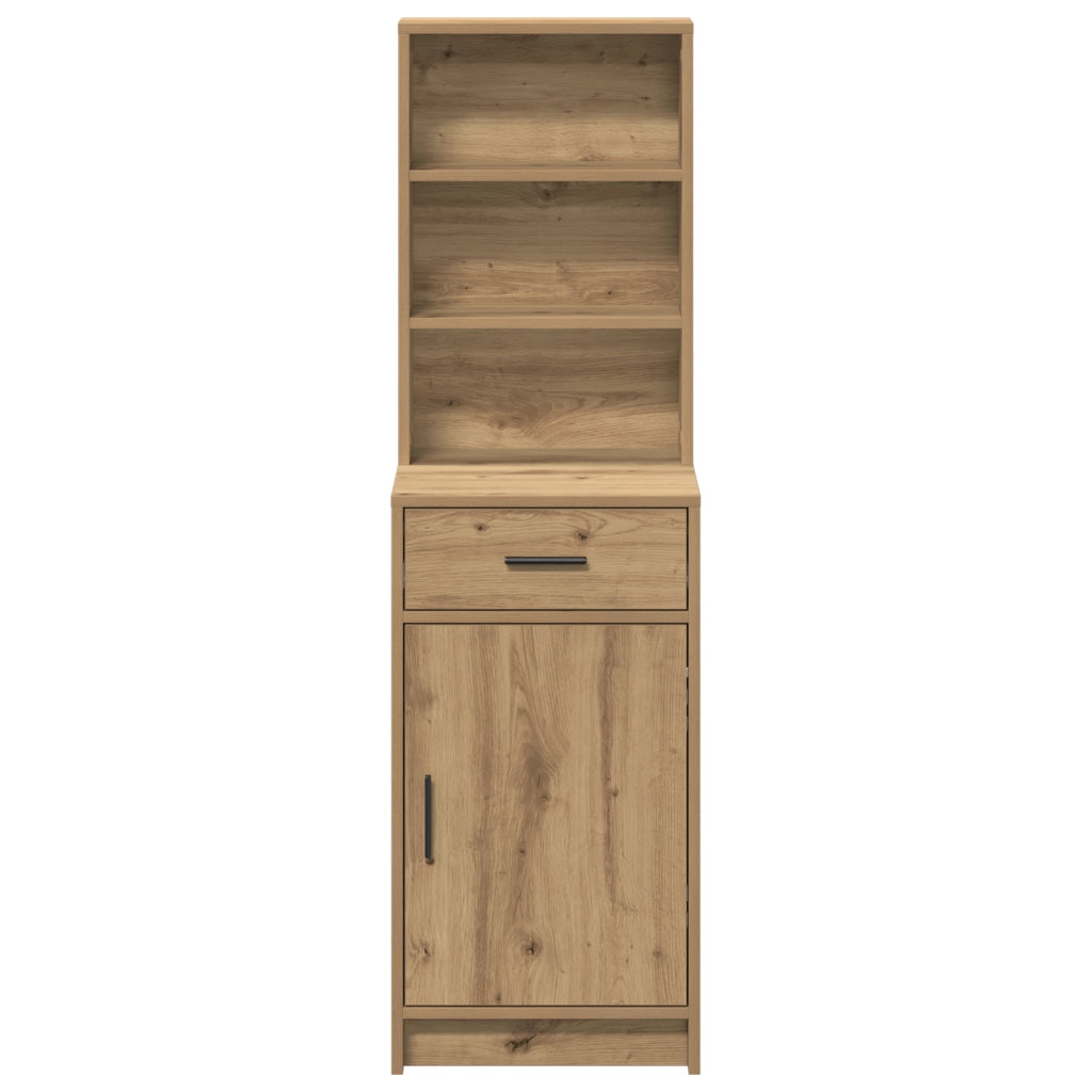 Armadio Alto Rovere Artigianale 40x41x135 cm Legno Ingegnerizzato