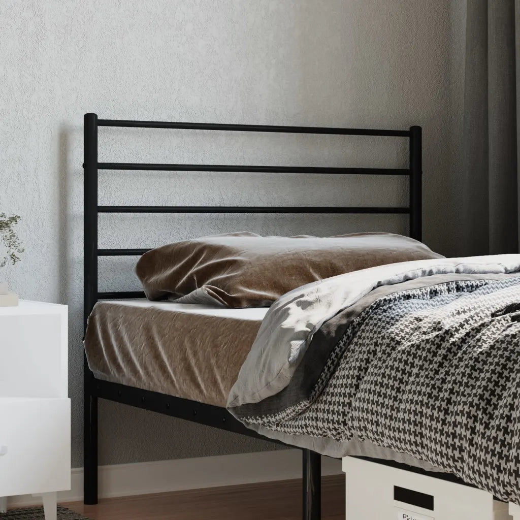 Testiera | Testata di Ricambio in Metallo Nero 80 cm