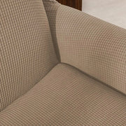 Sofa estensibile con coprifuoco, coprifuoco Jacquard per divano, poltrona 1 posti (Sabbia, 85-115 cm)