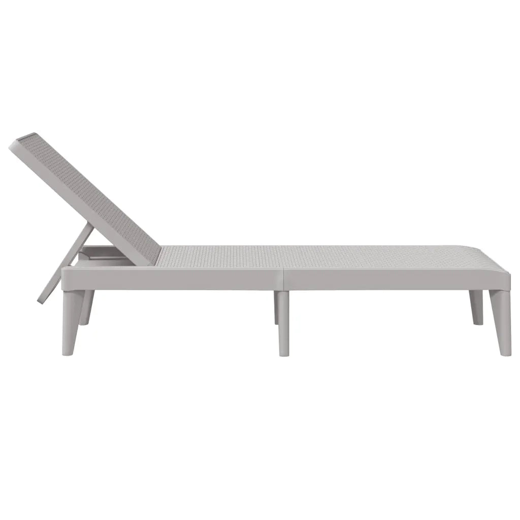 Sdraio da giardino | Lettino Grigio 186x60x29 cm in PP