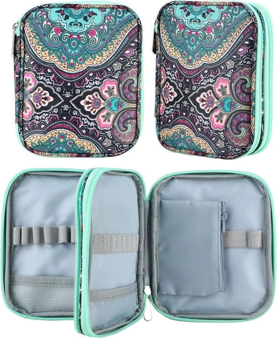 Set di Aghi per Maglia con Borsa di Ricarica e Sacchetti per Filo per Maglia e Uncinetto