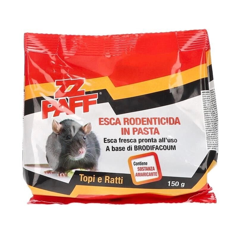 ZZ PAFF ESCA RODENTICIDA IN PASTA FORMATO DA 150 GR