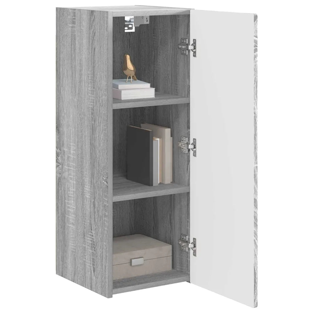 Mobile TV da parete Grigio Sonoma 30 x 31 x 80 cm