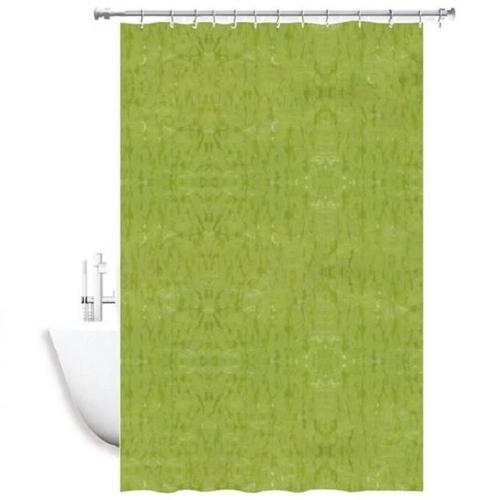Trade Shop - Tenda Doccia Antimuffa Impermeabile Verde 180 X 240 Cm Con Anelli Bagno 2d 52132 -