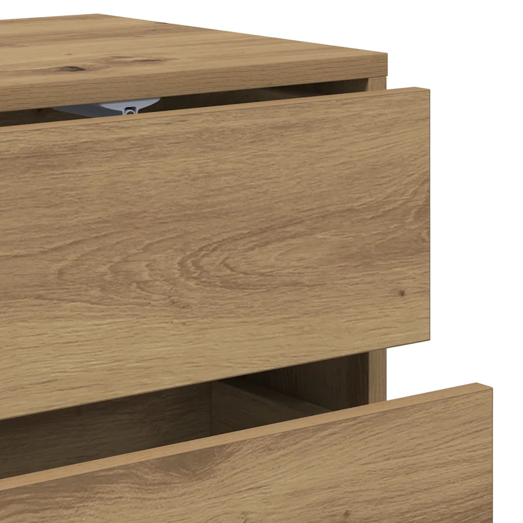 Mobile Porta TV Rovere Artigianale 80x34x35,5 cm Truciolato 856011