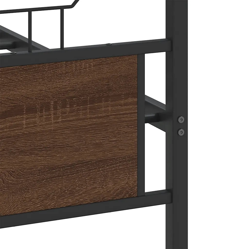 Giroletto senza Materasso Rovere Marrone 137x190 cm Truciolato