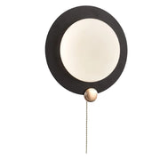 Trade Shop - Applique Da Muro Moderno Tondo 10w Nero Oro Tecnologia Cct Fredda Calda Naturale Aq20-3c -
