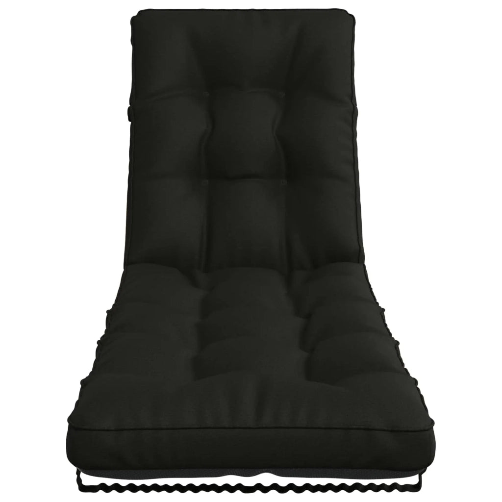 Cuscino per Lettino VIANEN 100% Poliestere Nero 200 x 50 x 8 cm 953825