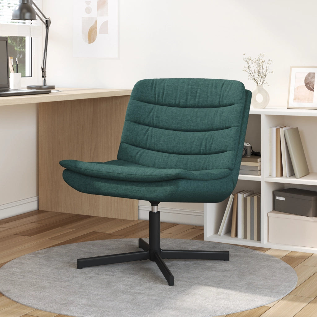 Sedia girevole Verde scuro Tessuto Standard Girevole
