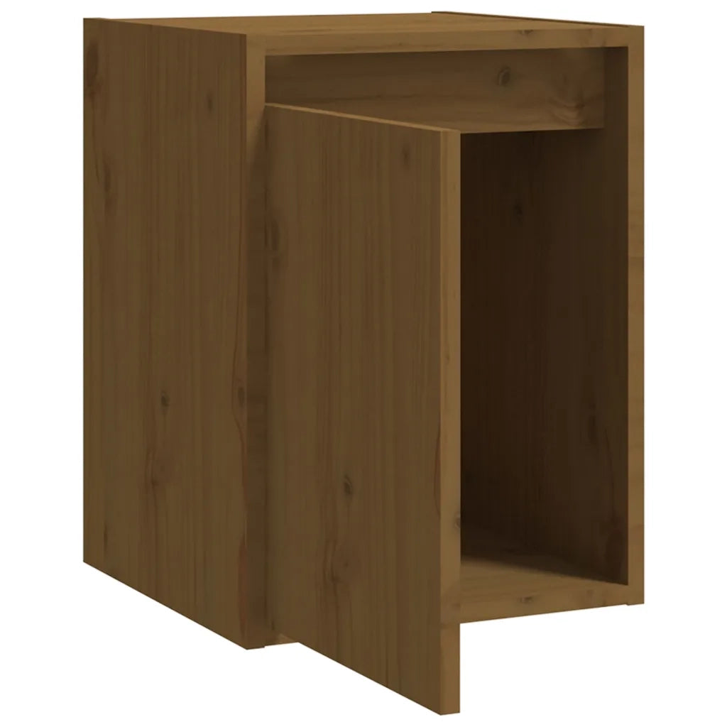 Pensili 2 pz Marrone Miele 30x30x40cm in Legno Massello di Pino cod mxl 32942
