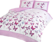 Decorativo Tappeto da Letto a Forma di Farfalla in Bianco e Rosa