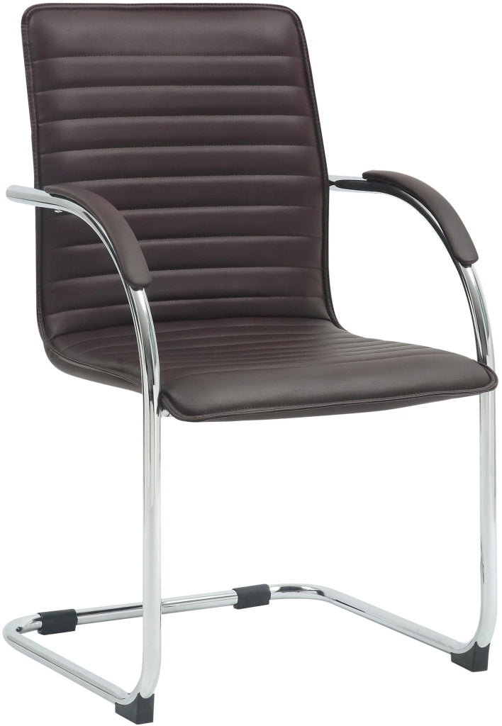 Sedia visitatore in ecopelle Tira 6