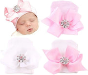 Cappello per Bambini - Modellino con Bottone - Cappuccio per Neonati - Cappello per Ospedale - Cappello con Fazzoletto - Accessorio di Moda per Bambini
