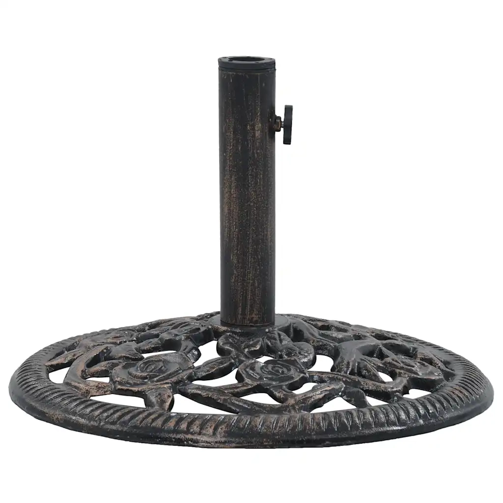 Base Ombrellone-Supporto per ombrellone Bronzo 12 kg 48 cm in Ghisa
