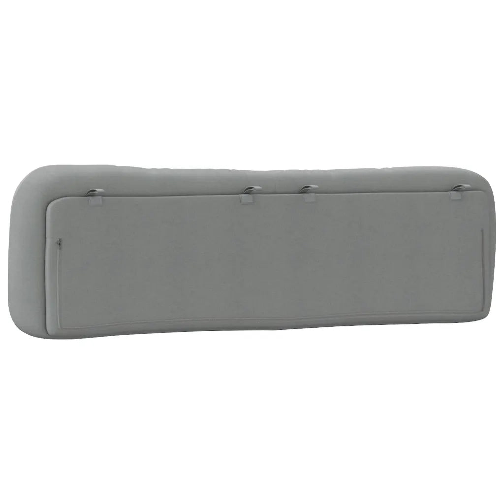 Cuscino Testiera Hvar Grigio Chiaro 193 cm in Tessuto 374633