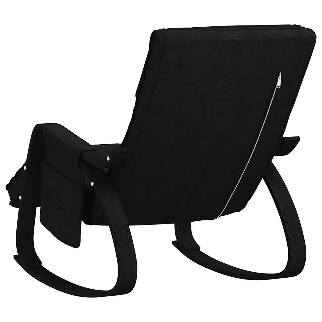 Sedia a Dondolo Nera in Tessuto CFW5850522
