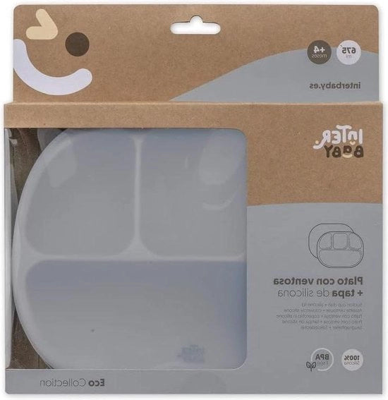 Tavolo di silicone con morsetto - grigio petrol, coperchio aggiunto
