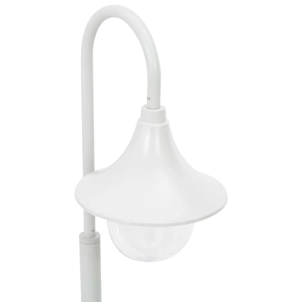 Lampada da terra da giardino E27 120 cm alluminio bianco 02_0042535